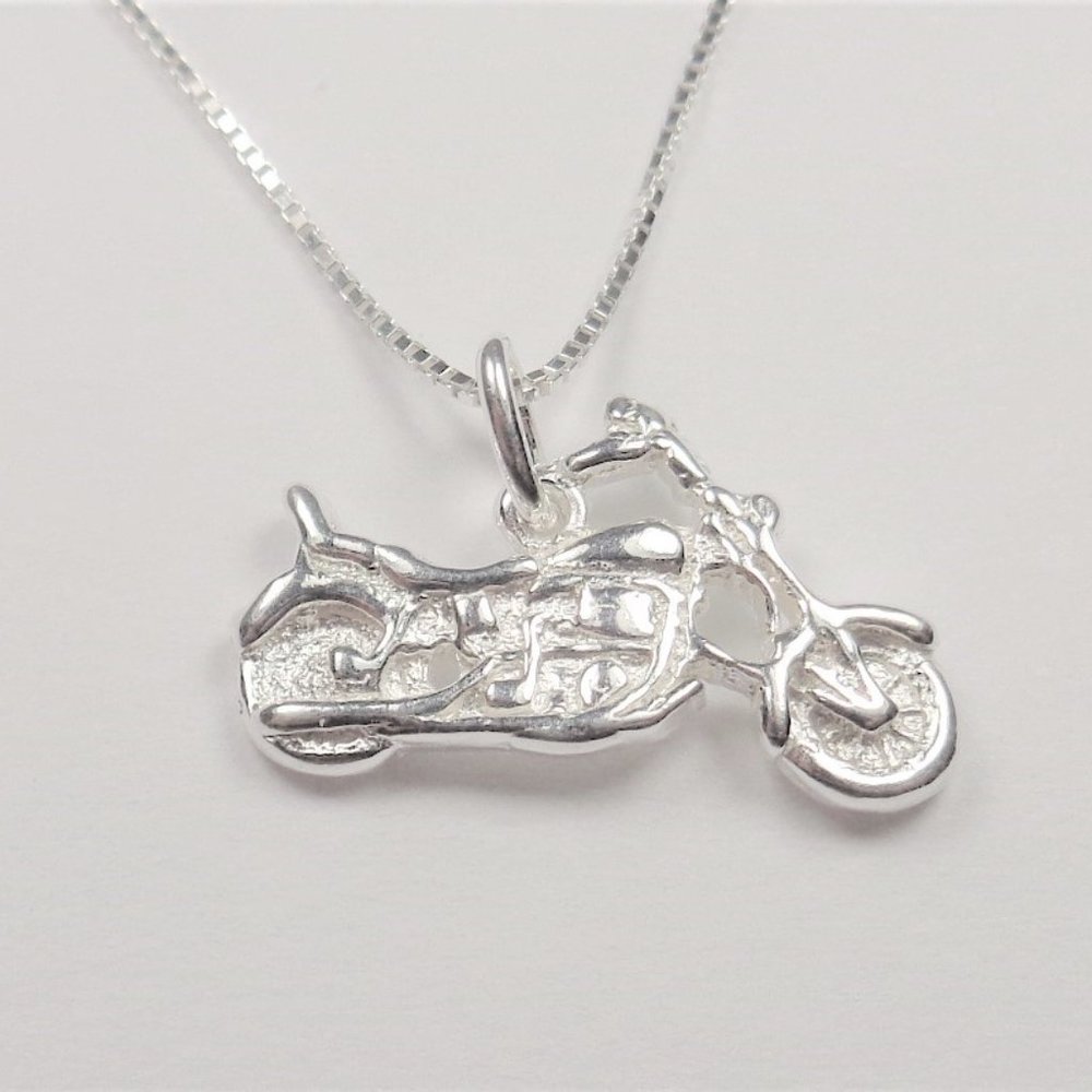 .925 SS HARLEY MOTORCYCLE BIKER NECKLACE